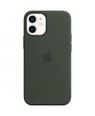 Silicone Backcover MagSafe voor de iPhone 12 Mini - Cypress Green