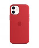 Silicone Backcover MagSafe voor de iPhone 12 Mini - Red