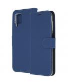 Wallet Softcase Booktype voor de Samsung Galaxy A12 - Donkerblauw