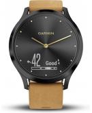 Garmin Vivomove HR Premium Hybrid Smartwatch - 43 mm - Bruin